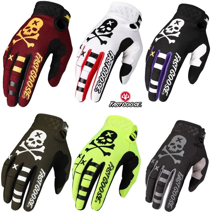 FASTGOOSE 2026 NUOVI Guanti da Moto per Uomo, Guanti da Corsa BMX ATV MTB Fuoristrada, Guanti HRC Rossi per Motocross e Touring