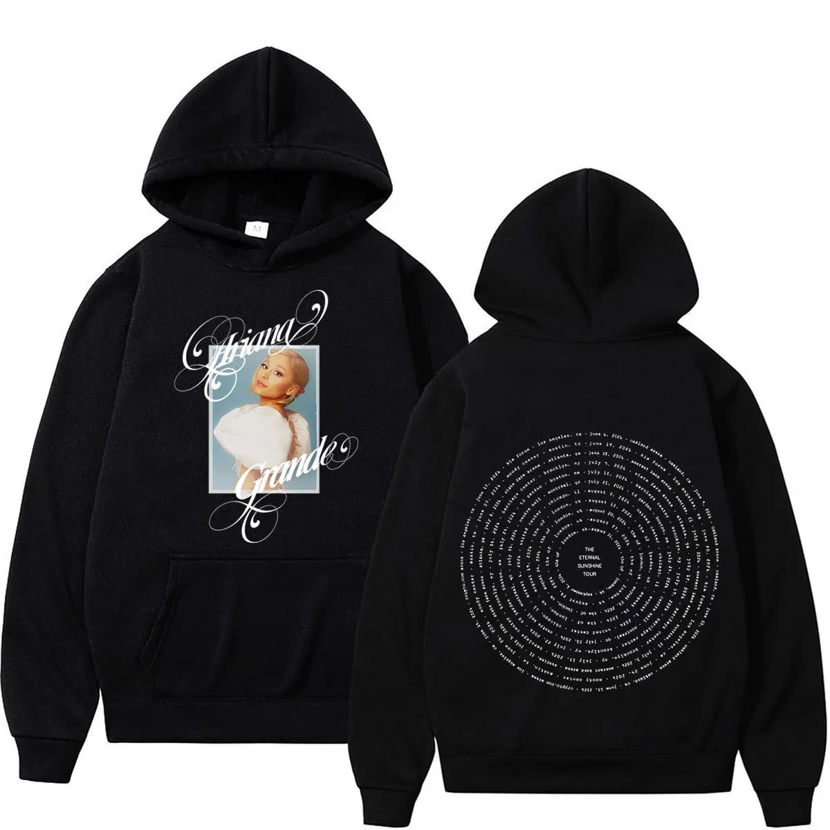 Ariana Grande The Eternal Sunshine Tour 2026 Print Hoodie Men Women Loose Sweatshirts Autumn Winter Fashion Casual Pullover