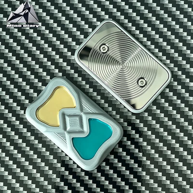 X55 Infinite Push Slider Fidget Toy 304 S.S CNC EDC Toy Laser Engraved 3D Printed Cover Stress Relief Hand Slider For Collection