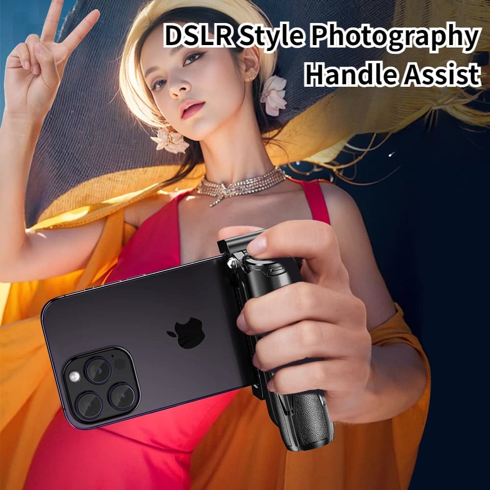 Mini treppiede per selfie stick Supporto per telefono 3 in 1 con treppiede multifunzionale remoto staccabile portatile per riprese di concerti di turismo