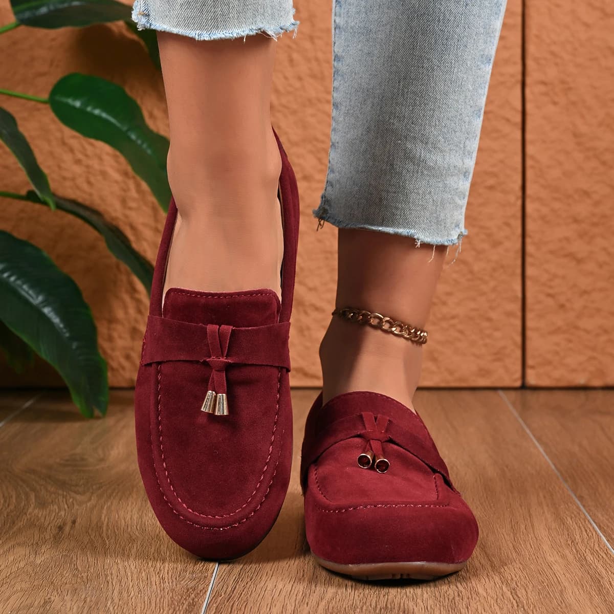 Scarpe basse casual antiscivolo da donna Primavera e autunno Tinta unita Scarpe basse semplici e comode Taglie forti Zapatos De Mujer