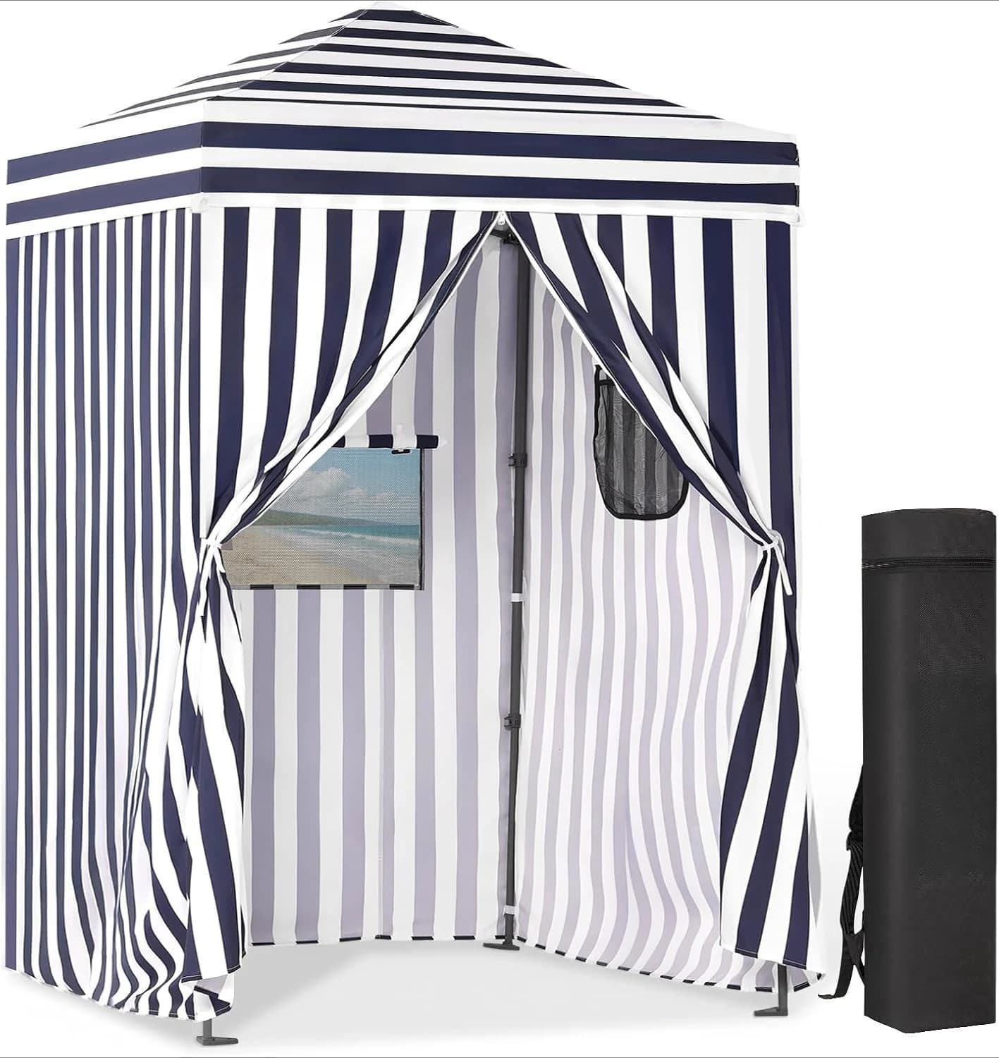 Pop Up Changing Tent, Instant Privacy Shower Tent and Changing Room for Camping Poolside Beach Photoshoots, Opaque Outdoor Shelter with Backpack,
