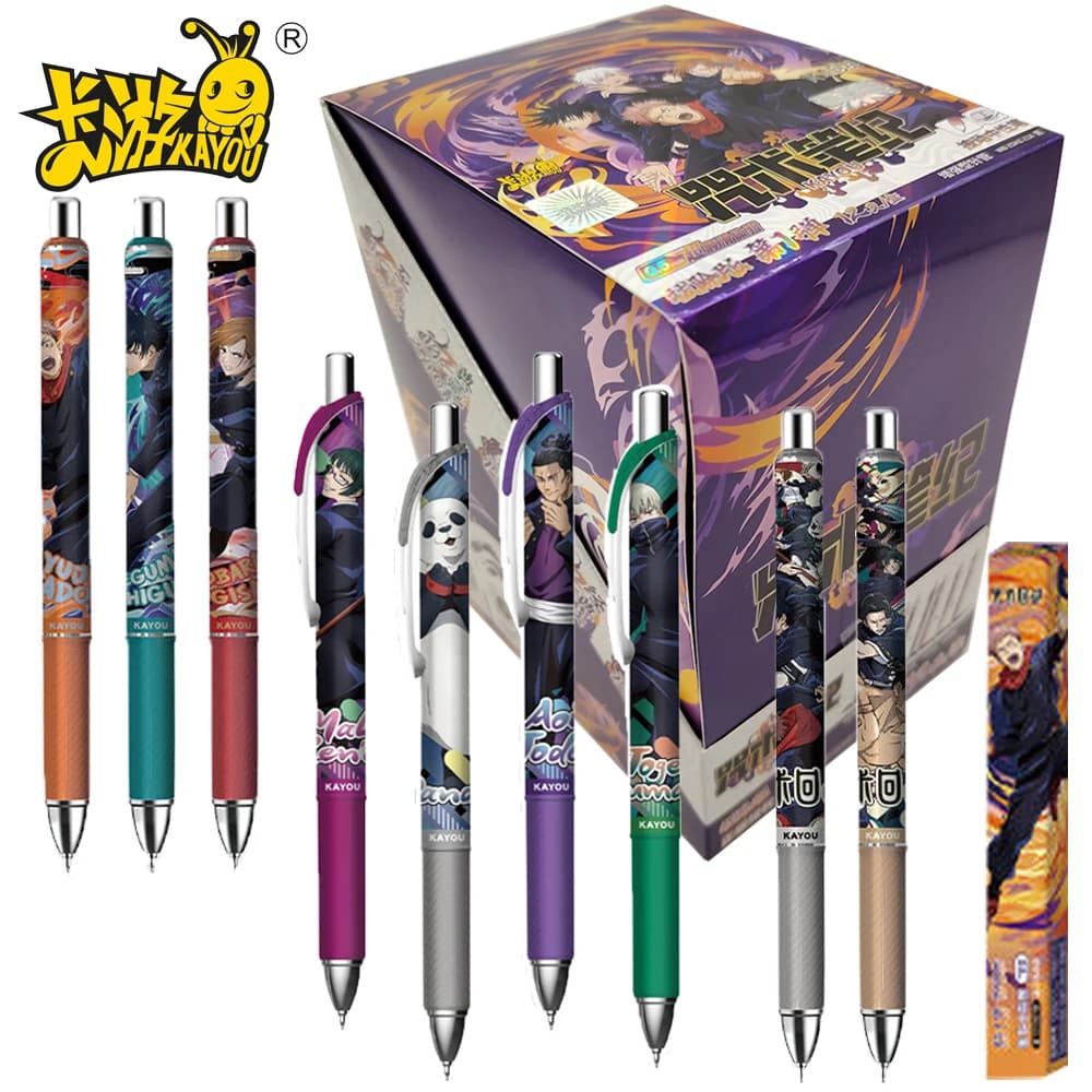 Nuova Scatola Misteriosa Originale KAYOU Jujutsu Kaisen con Penne Gel, Gojo Satoru, Giocattoli da Scrittura, Regalo di Compleanno per Fan di Anime