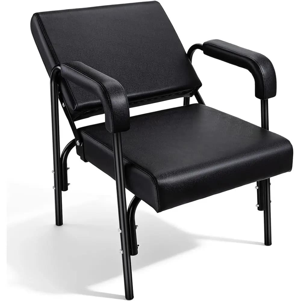Automatic Reclining Hairdressing Armchair with Mirror Bearings, Chairs with Lavabo Resistant or Comfortable Chair for Lavaggio Capelli per Casa