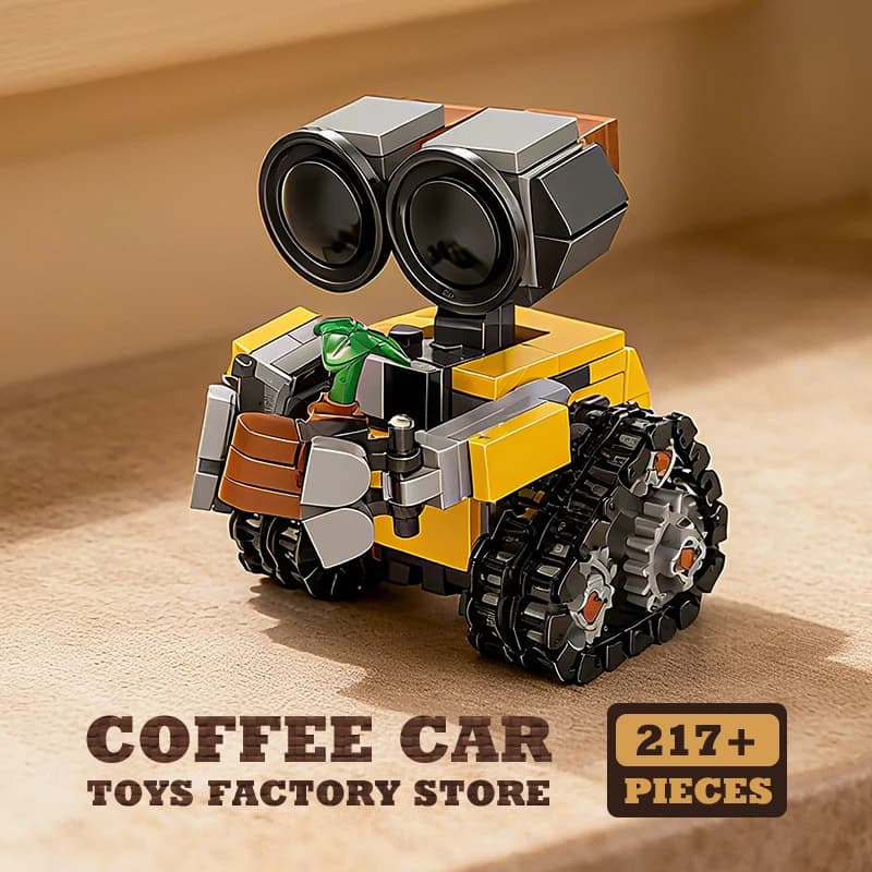 Space Mini Robot MOC Building Bricks Toys 217 pieces Tracked Bot Model Classic Movies Fantascience Blocks Children Christmas Gifts for Adults