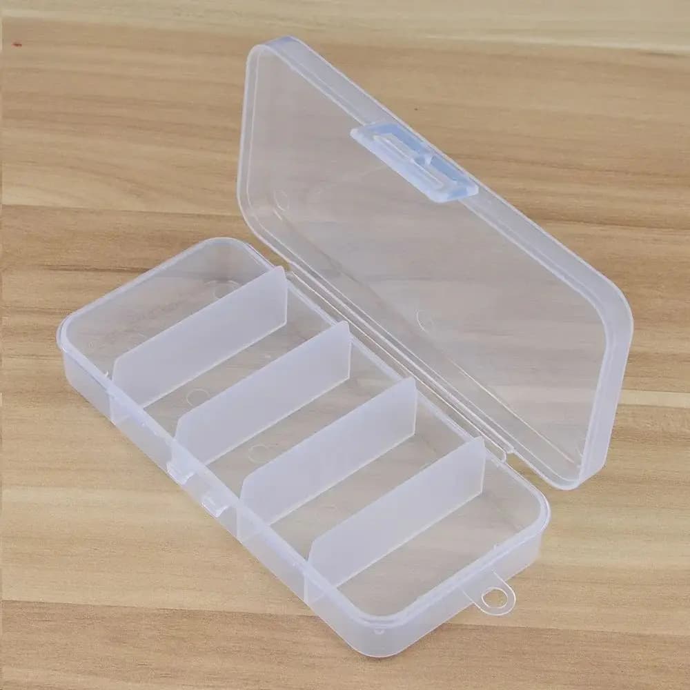 5 Compartments Fishing Lure Box Waterproof Portable Fishing Tackle Case Multifunctional Plastic Lure Storage Box Fishing Tools