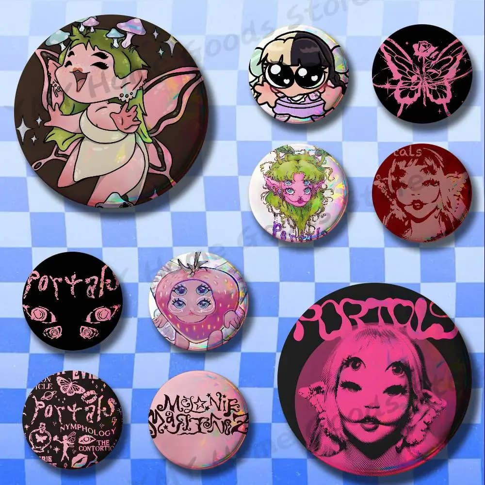 PORTALS M-Melanie Martinez Badges Cartoon Character Pins Brooch for Bag Shoes Decoration Jewelry Gifts