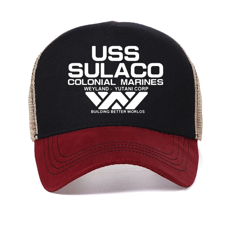 Cappello da uomo USCSS Nostromo alla moda, berretto da baseball regolabile con snapback per esterni, ispirato ad Alien USS Sulaco Colonial Marines Aliens Off World