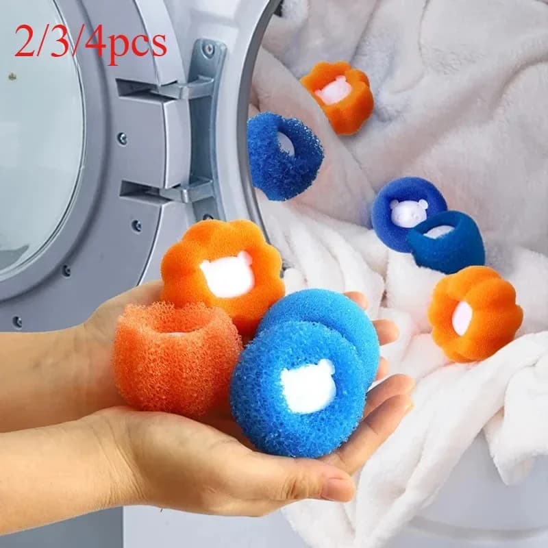 Palline per lavatrice raccogli peli di animali domestici, riutilizzabili, raccoglipelucchi, detergente per lavatrice, palline per asciugatrice