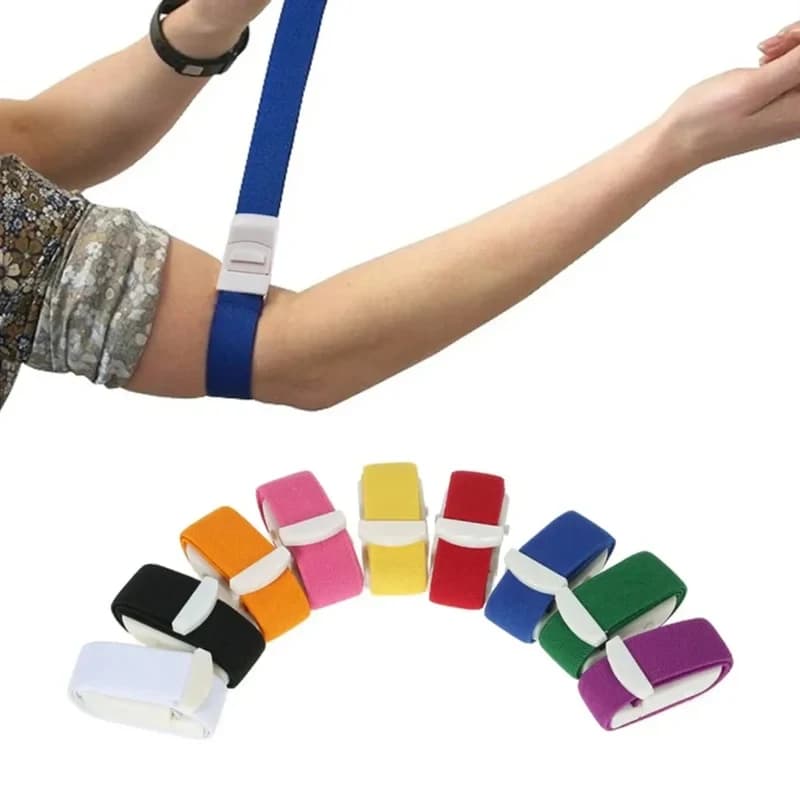 1/2 pezzi di garrotte mediche colorate per paramedici, con fibbia a sgancio rapido, per sport all'aperto, emergenze, pronto soccorso, uso generale medico