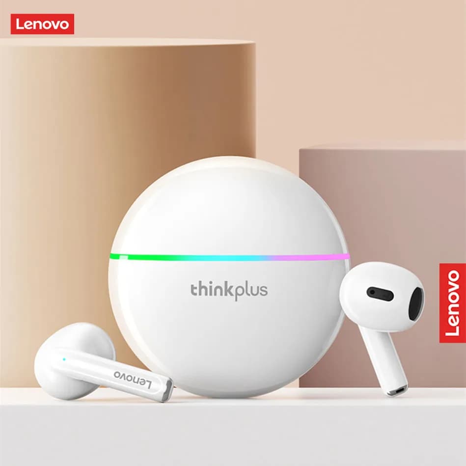 Auricolari wireless Lenovo XT97 Bluetooth 5.3 semi in-ear con effetto luce RGB, audio HiFi a bassa latenza per musica e giochi