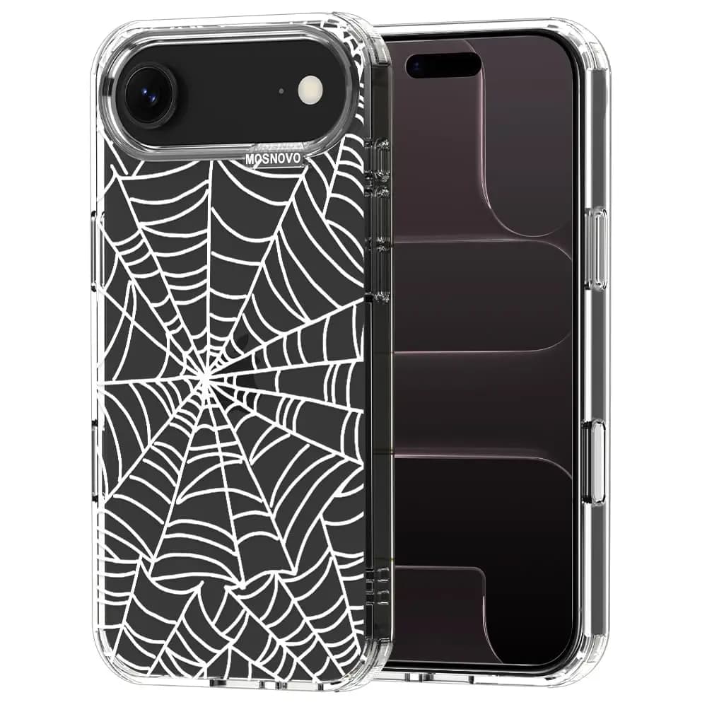 Custodia per iPhone 16e, [Protezione anticaduta di grado militare Buffertech 6.6ft] [Tecnologia anti-staccamento] Cover trasparente in TPU con paraurti
