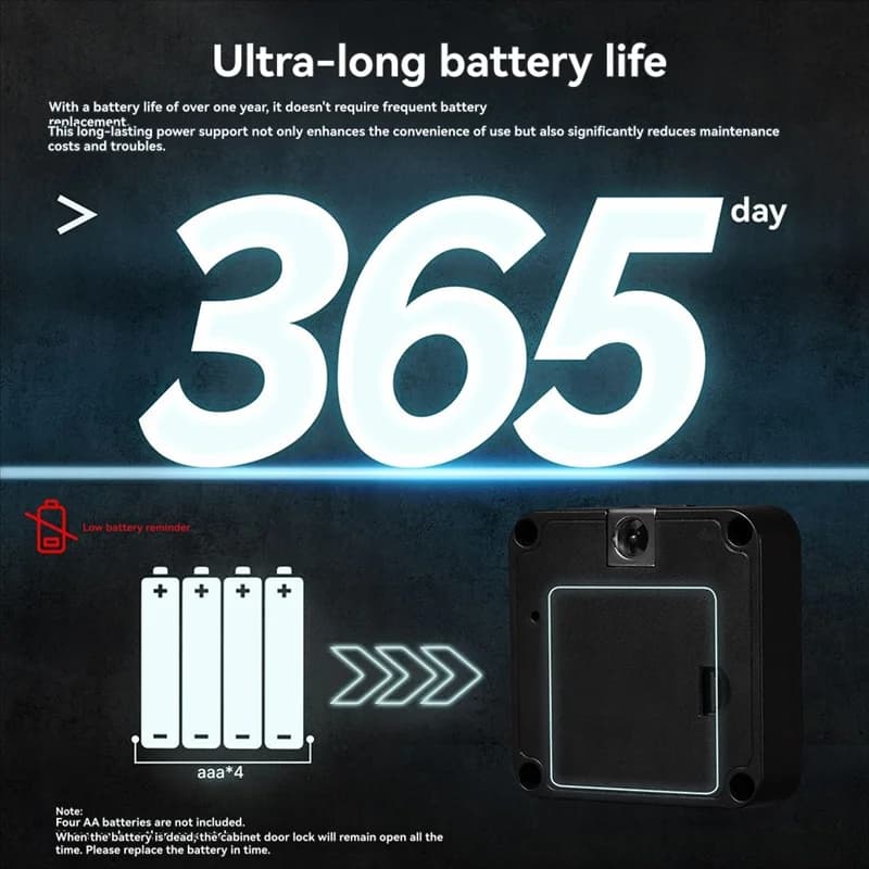 B29C-Tuya Serratura intelligente per porta dell'armadio per armadi Controllo app di accesso con scheda Bluetooth e IC, ingresso senza chiave per mobili e cassetti