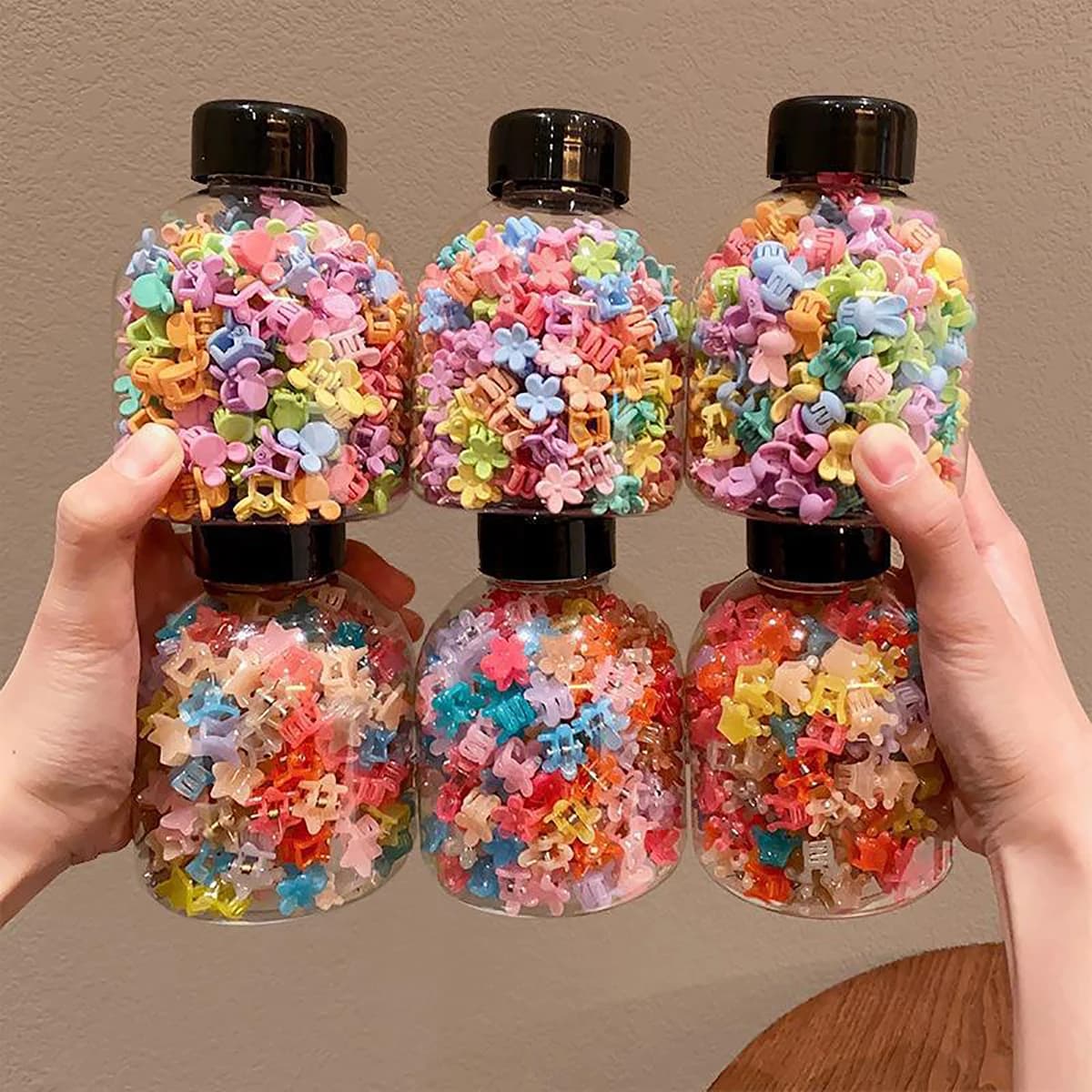 100Pcs Baby Mini Small Hair Claw Clips Girls Hair Grab Tool For Toddler Bangs And Broken Hair Styling Accessories