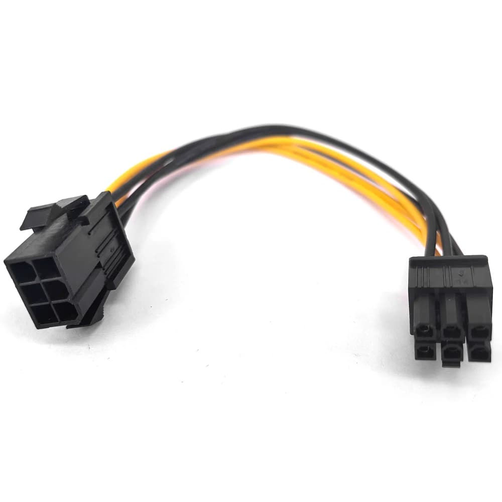 Cavo di alimentazione di prolunga PCI-e 6 Pin cavo GPU PSU maschio-femmina a 6 Pin per scheda Video grafica PCI Express