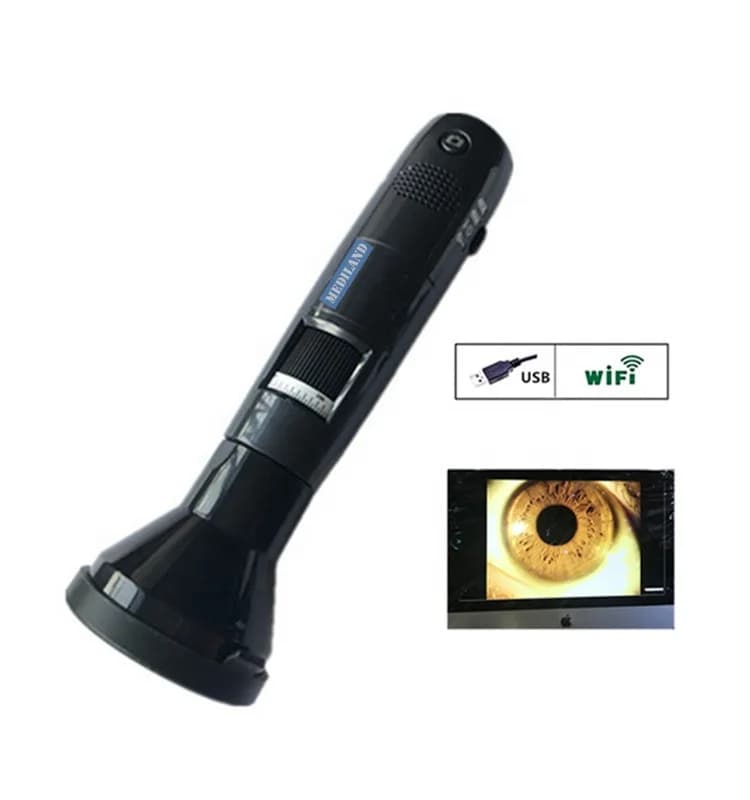 Vendita calda Microscopio digitale Wifi Iridoscopio digitale Wifi ML-401 con LED giallo e bianco Video HD Buon feedback al 100%