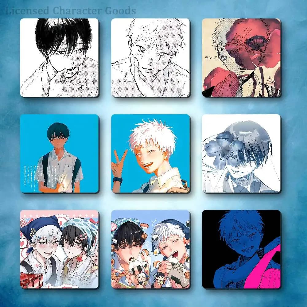 S-Summer Hikaru D-Died YoshiKaru Yoshiki Refrigerator Magnets Square Tiles with Magnetic Sheets for Decoration Collect 55mm