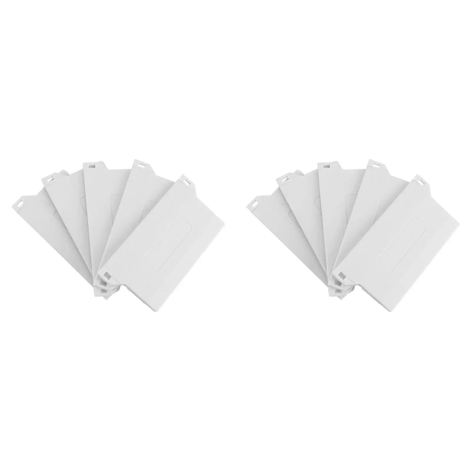10 Pezzi Accessori per Tende Verticali, Piastre di Peso Inferiori in Plastica 89mm, Bianche, Componenti in PVC per Casa, Ufficio, Bagno