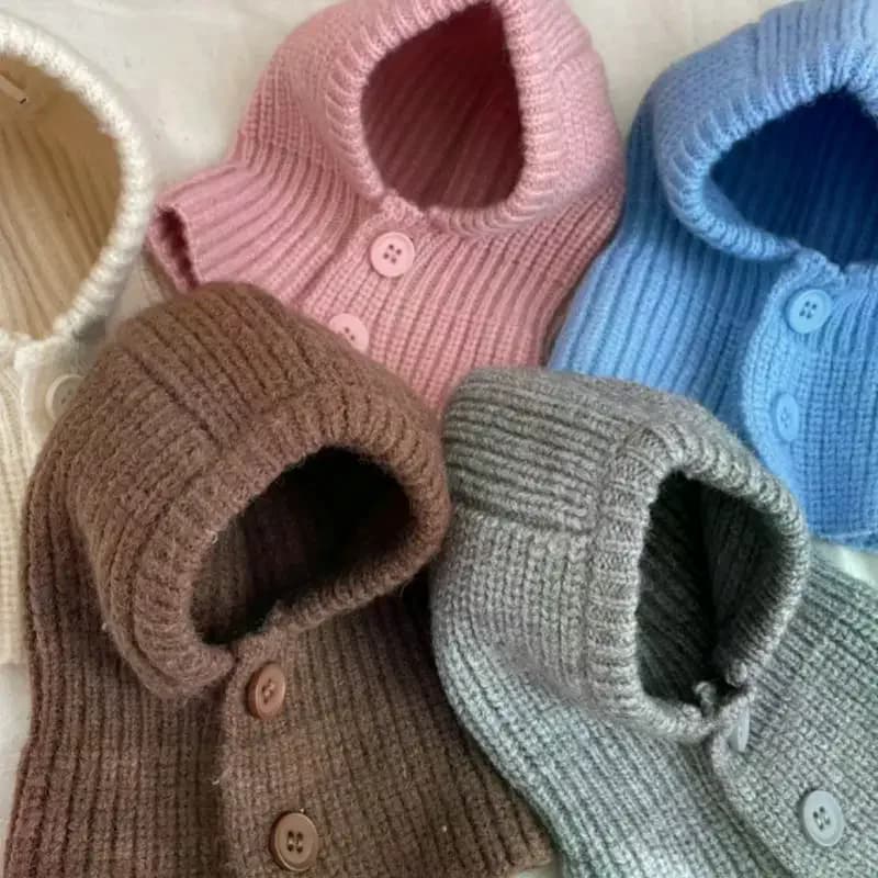 Cappello lavorato a maglia per cani e gatti per animali domestici Sciarpa con cappuccio in maglia morbida e accogliente Cappello caldo per animali domestici essenziale Cappello e sciarpa per cani invernale Decorazione per animali domestici