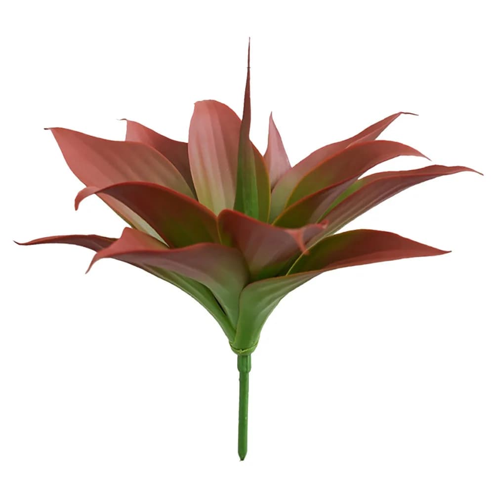Agave Verde Artificiale in Plastica, Accessori per Fotografia, Pianta Simulata con 12/15 Foglie, Foglie di Agave Finte