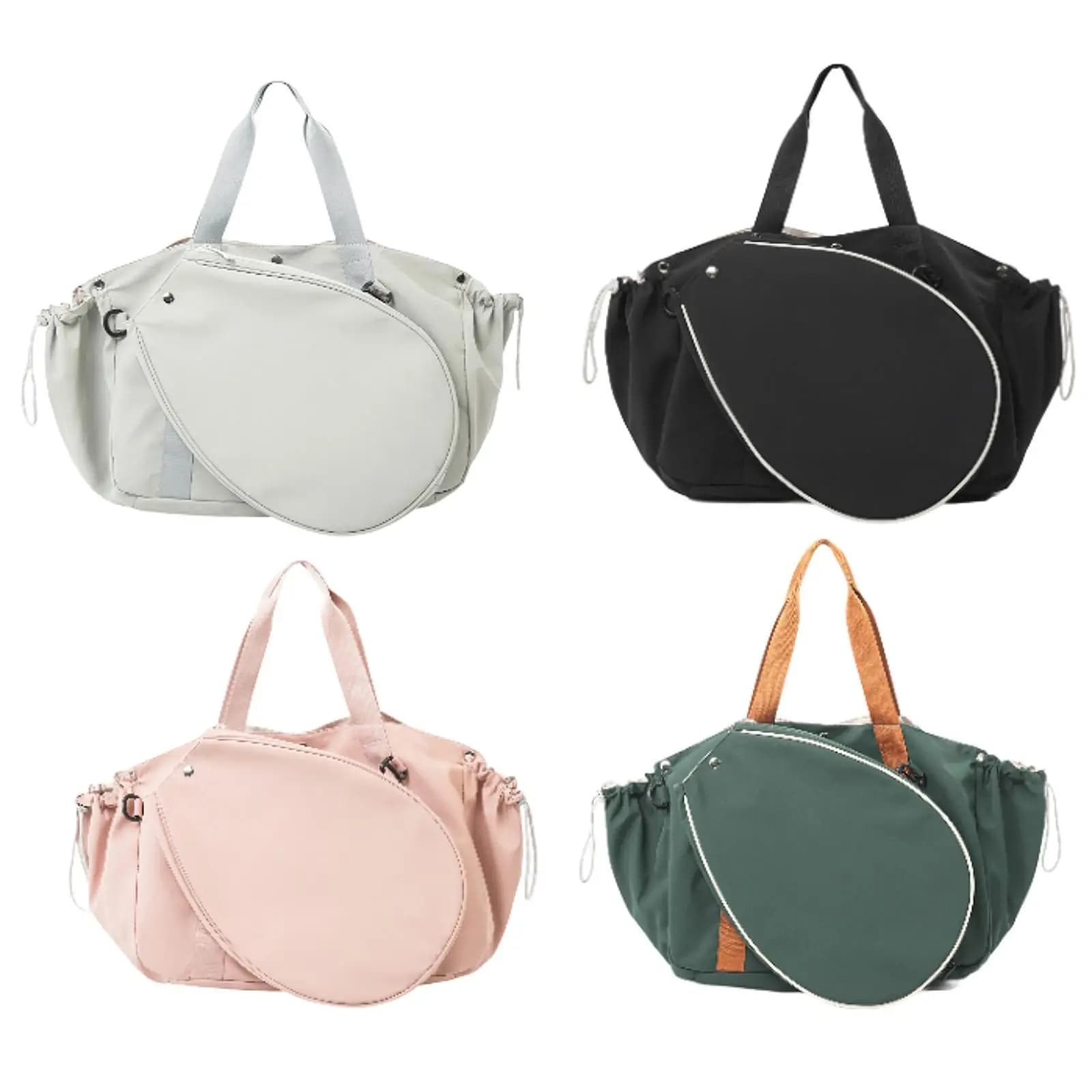 Borsa Grande in Nylon per Badminton, Borsa Multisport con Scomparto per Scarpe, per Palestra e Viaggi
