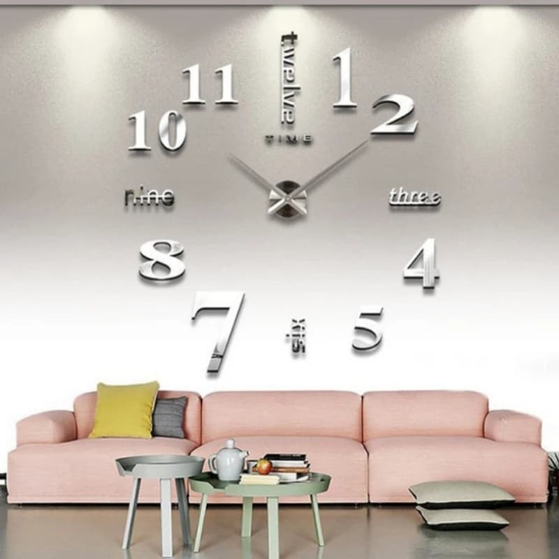 Orologio da Parete 3D Silenzioso in Acrilico per Soggiorno, Orologio Creativo di Lusso Moderno per Camera da Letto, Design Artistico Elegante per Arredamento Casa
