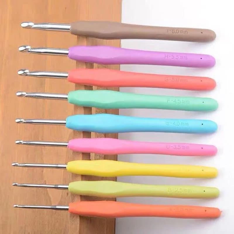 13 pieces 2.0-10mm complete set of multicolor crochet handle to be completed for ergonomic crochet needle fabric for crochet diy tools