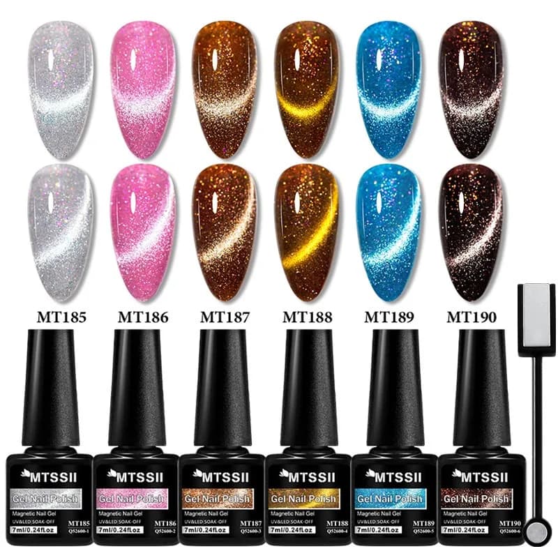 7 pz Dream Island Cat Set di smalti gel magnetici Auroras Glitter Semi permanente Soak Off UV LED Gel Vernice Forniture per unghie fai da te