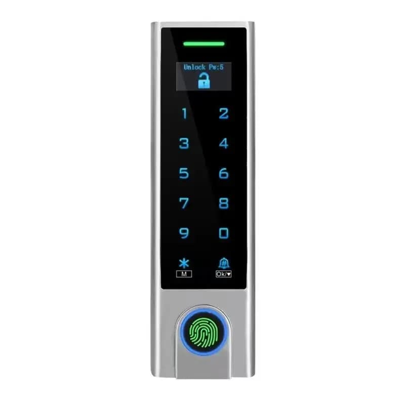 Serratura Intelligente WiFi B27B con Accesso Tramite Impronta Digitale, Scheda RFID, Tastiera e Riconoscimento Facciale Biometrico per la Sicurezza Domestica