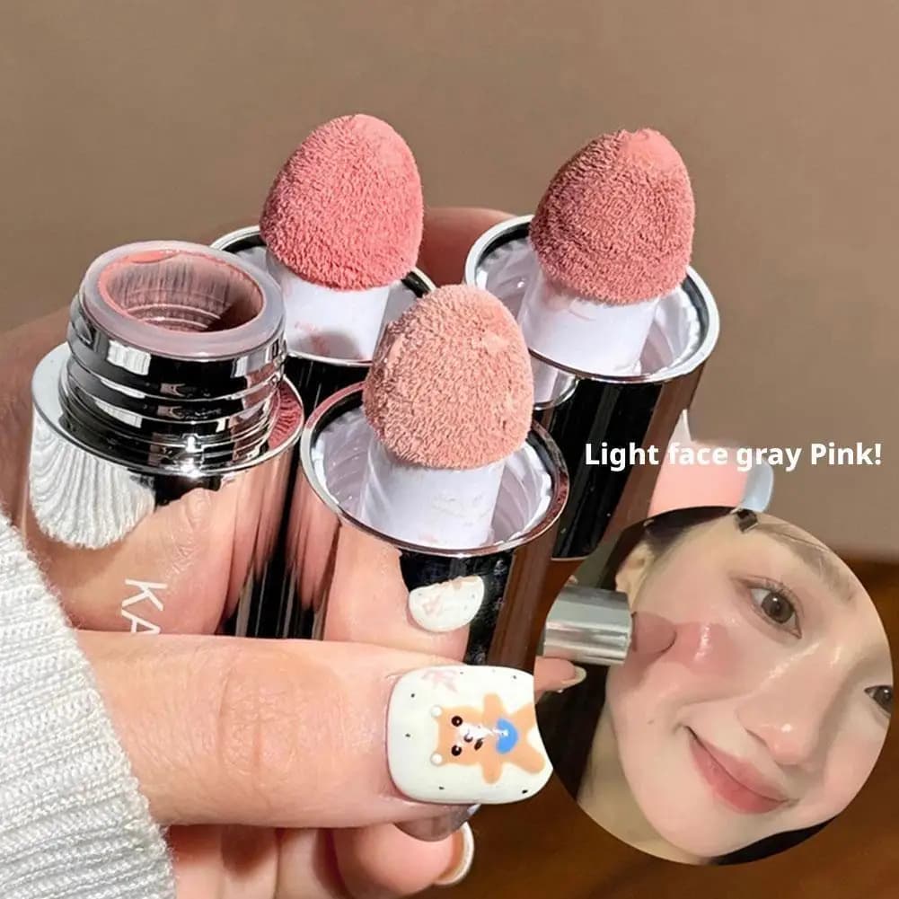 Fard Velvet Liquid Velvet Fard Sponge Long-lasting Natural Lighten Face Contour Fard Tinta Makeup
