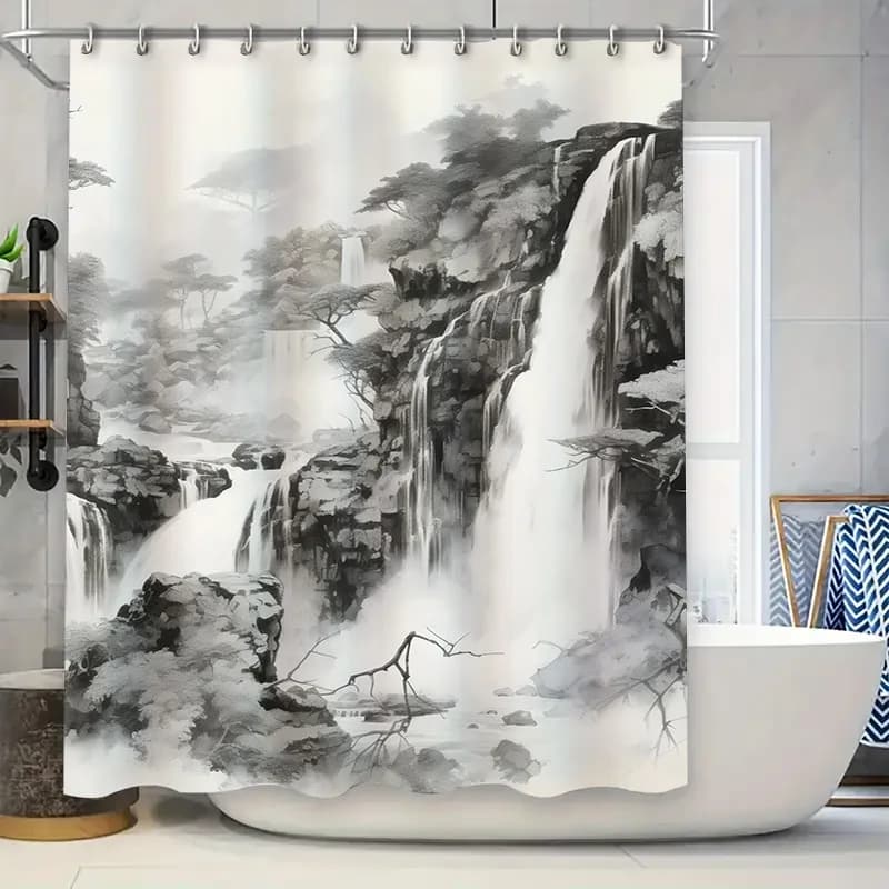 Set di tende da doccia moderne e vivaci per il bagno, ideali per l'aggiunta di uno stile schizzi di colore al tuo spazio