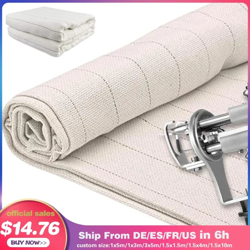 Fabric Tufting Fabric Quilted Fabric Support Various Custom Sizes For Using Tufting Guns For Carpets Primary Support Fabric handmade DIY