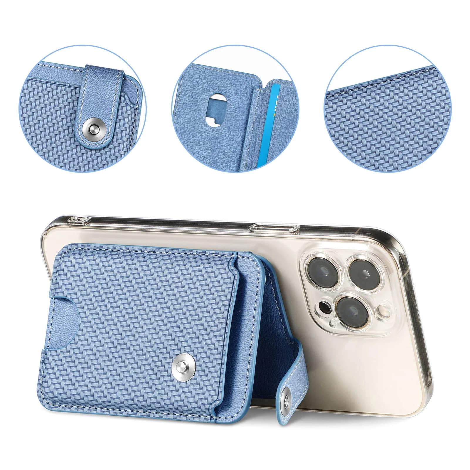 Portafoglio porta carte di credito in pelle PU con strumento Portafoglio portamonete casual Porta telefono alla moda Borsa per carte di credito per passaporto da donna per uomo