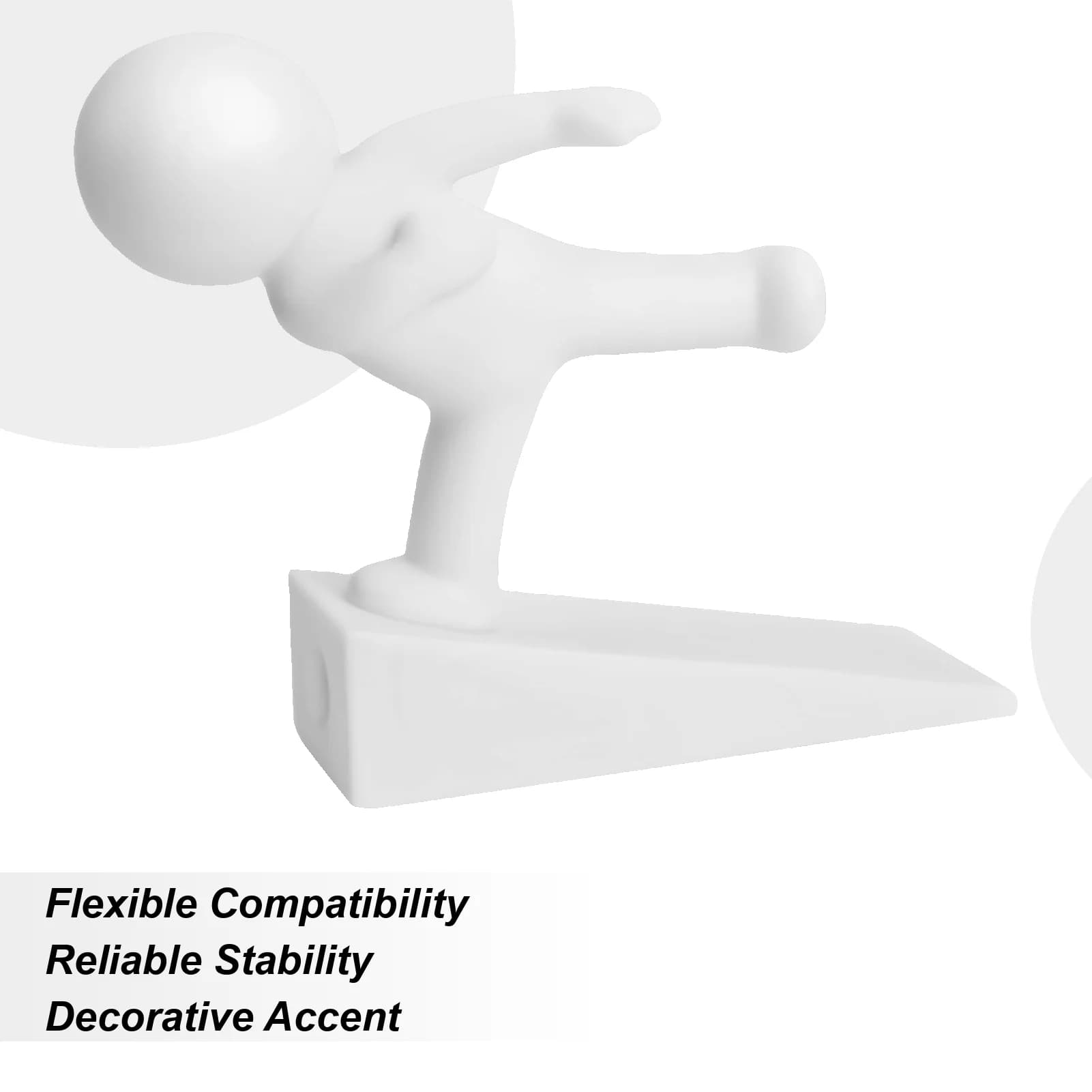 Simpatico fermaporta con statuetta, fermaporta, cuneo per animali domestici, per casa, appartamento, posto di lavoro, dormitorio, camera da letto, garage, soggiorno, hotel