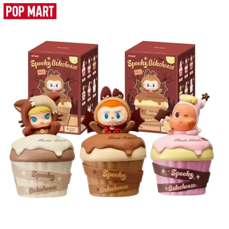 POP MART Blind Box Spooky Bakehouse Series Night light Doll Spooky Bakehouse Mystery Box Cupcake Style Collectible Birthday Gift