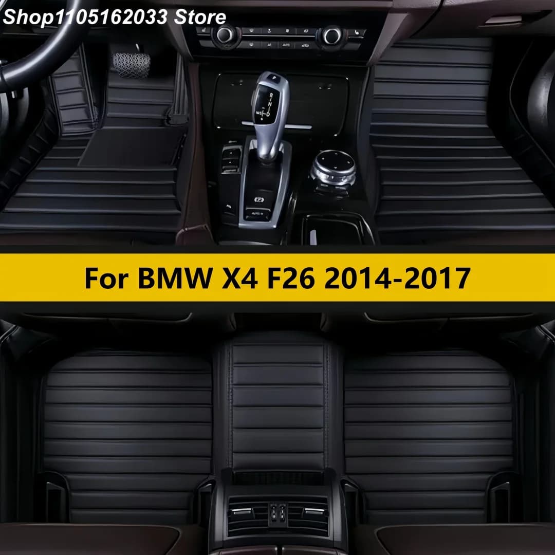 Custom Leather Car Car Mats Suitable for BMW X4 F26 2014 2015 2016 2017 Interior Details Accessories Artificial Leather