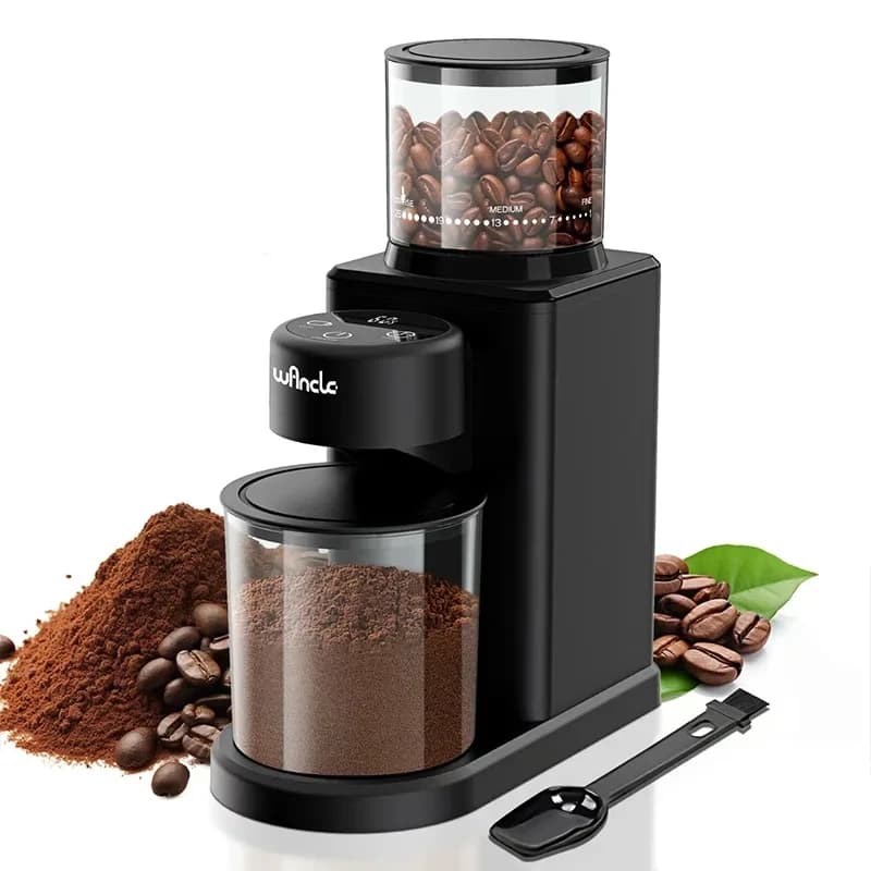 Macinacaffè conico automatico Macinacaffè touchscreen con 25 impostazioni di macinazione precise per caffè espresso 2-12 tazze