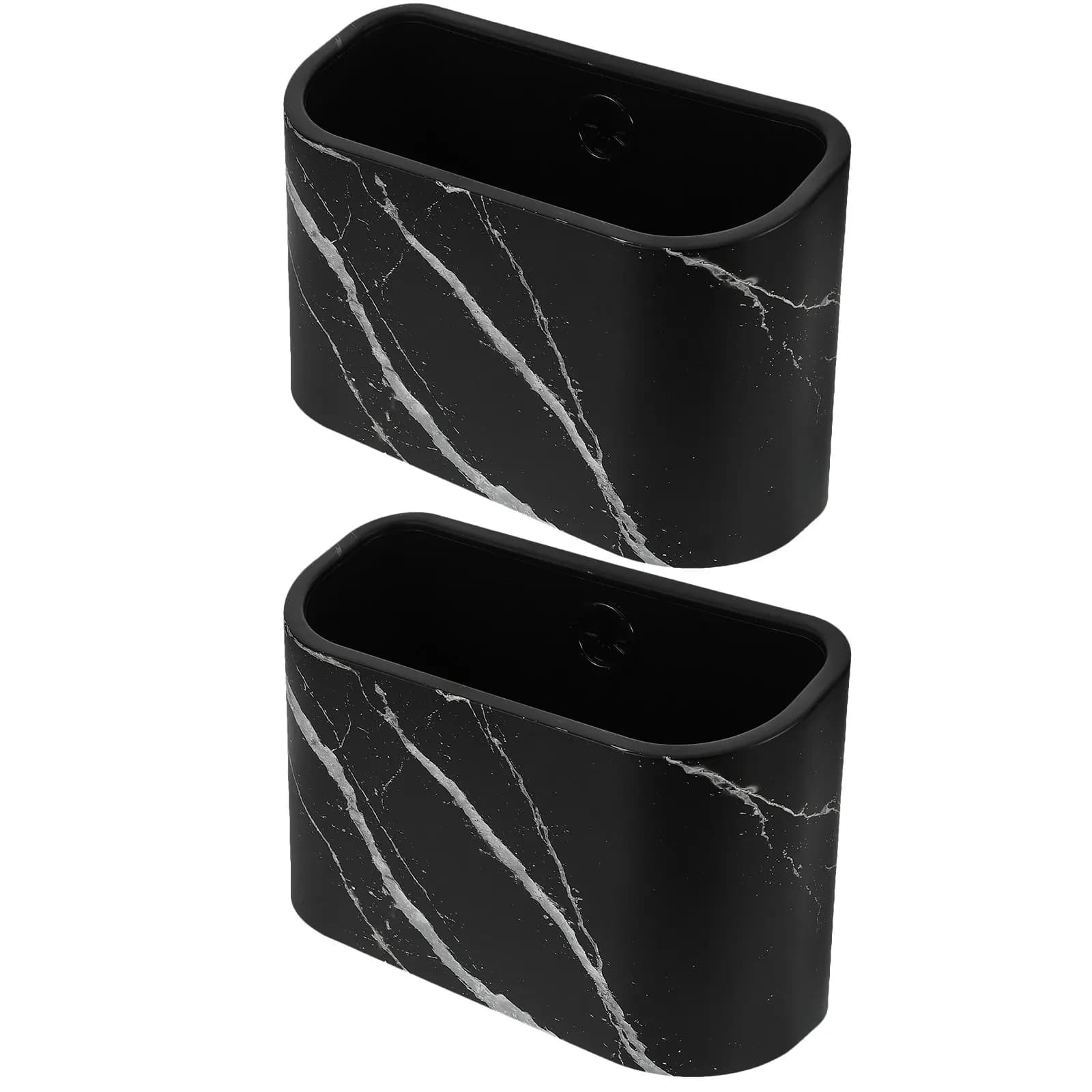 2 Pezzi Cestino da Scrivania in Plastica, Mini Pattumiera da Tavolo Salvaspazio con Apertura Superiore per Scrivania, Tavolo, Bancone, Ufficio