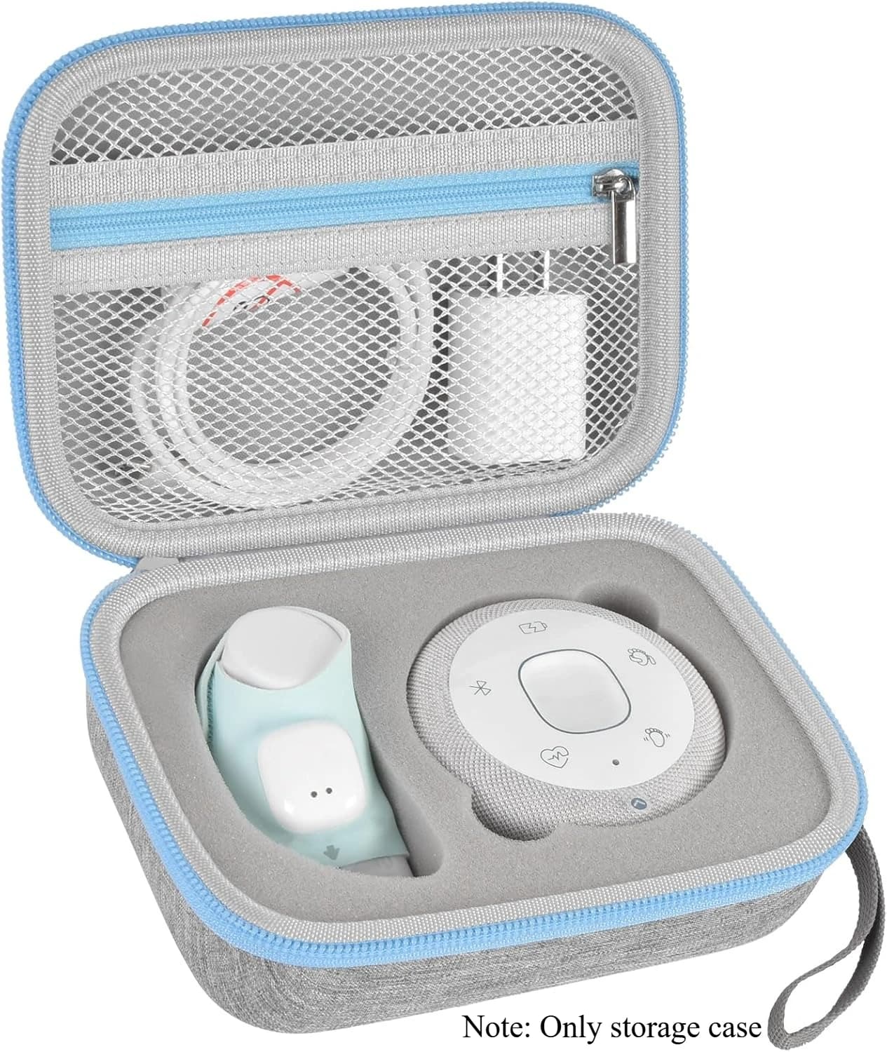 Custodia compatibile con Eufy Baby Smart Sock Baby Monitor, frequenza cardiaca per neonati/nivali di ossigeno nel sangue/monitor di respirazione e accessori