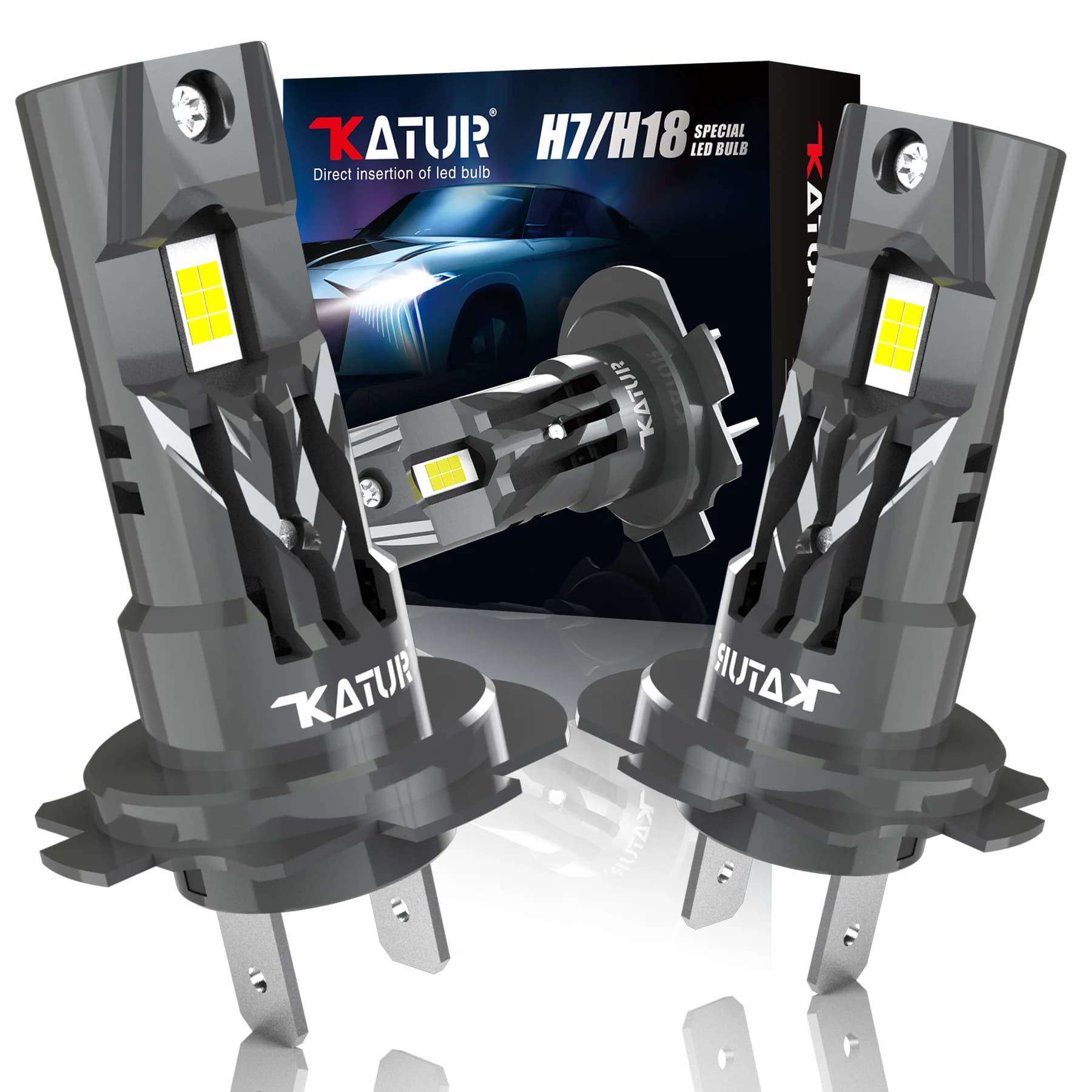Katur 2 pezzi H7 LED fendinebbia lampada frontale faro 20000LM auto LED 6000K presa base bianca per BMW 3 320Li/328Li/335Li/116i/118i