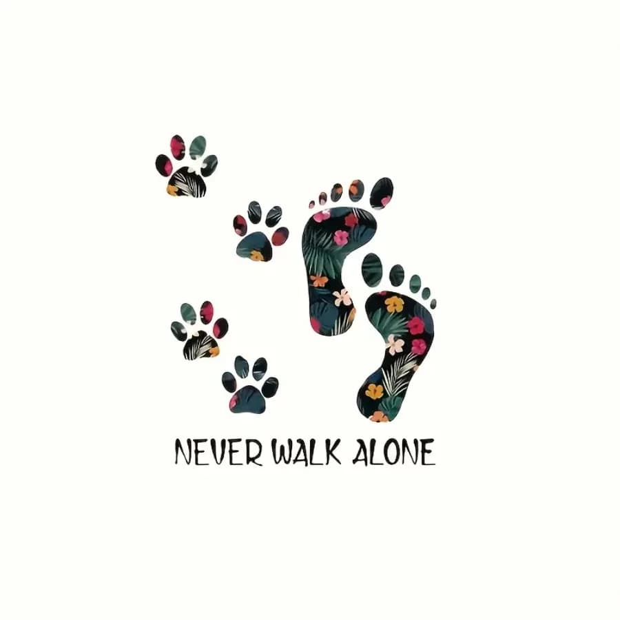 xiayu-Adesivo termoadesivo con impronta di zampa di cane e impronta umana - Applicazione lavabile fai da te per magliette, jeans, zaini - Colori misti