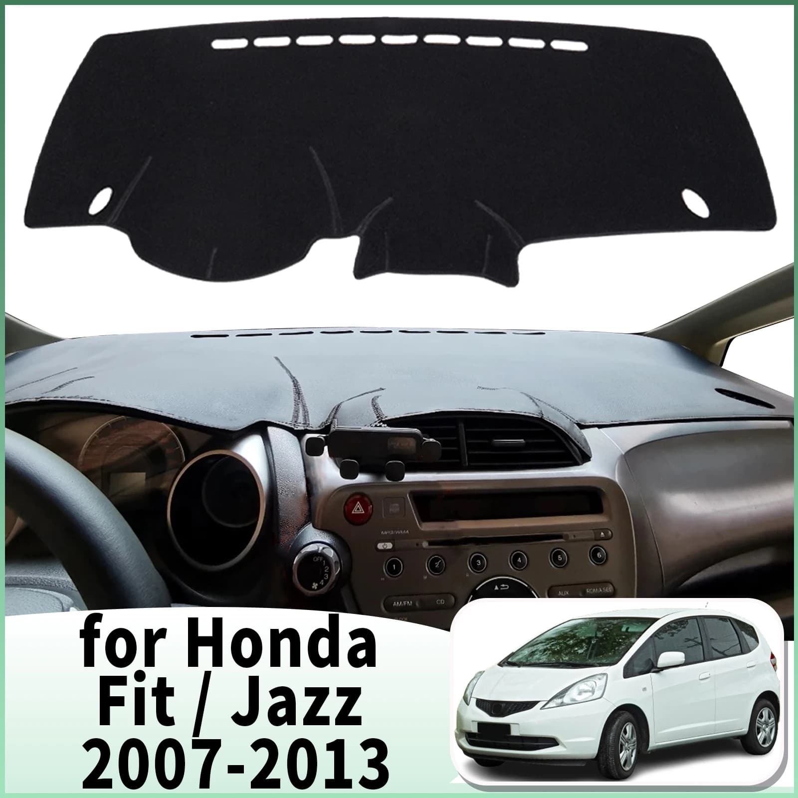 Per Honda Jazz 2007-2013 Fit Shuttle 2011-2014 Dash Zerbino Accessori Auto Cruscotto Copertura Pad DashMat Parasole Tappeto Protettivo