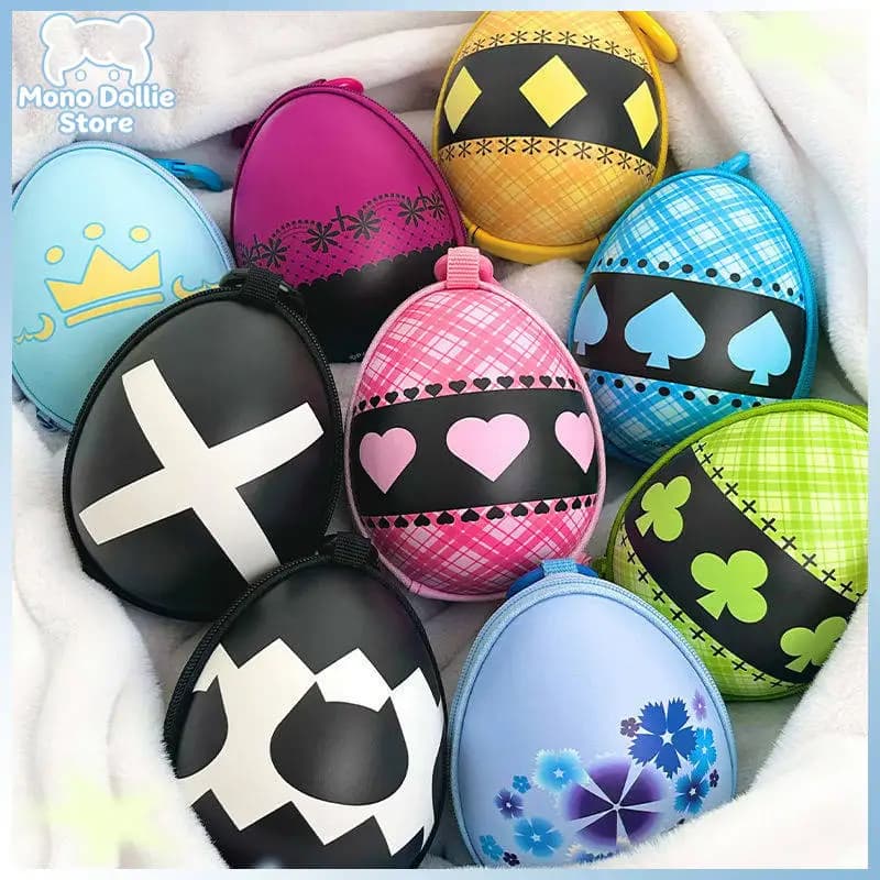 Genuine Shugo Chara! Periperal Egg Shaped Coin Purse Cartoon Pu Wallet Storage Bag Anime Pendant Ornament Birthday Xmas Gift