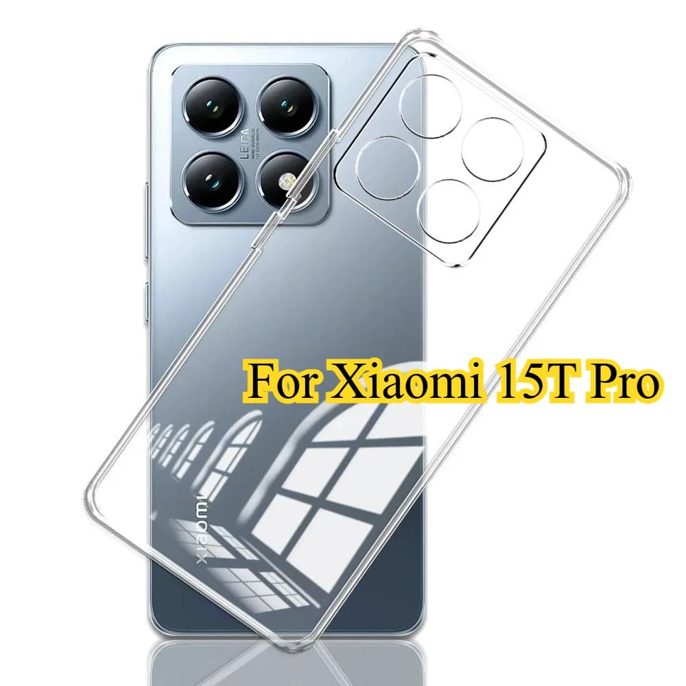 Per Xiaomi 15T Pro Custodia morbida in silicone trasparente ultrasottile per Xiaomi Mi 15T Cover per 15TPro Protezione paraurti in TPU trasparente