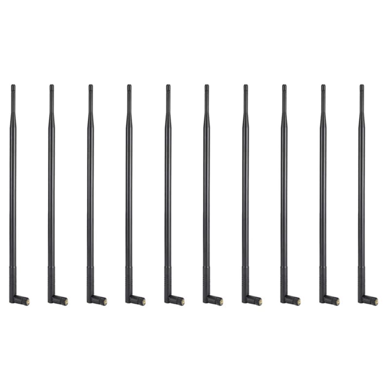 Antenna Wifi 10X 12DBI, antenna Wifi a lungo raggio ad alto guadagno dual band 2.4G/5G con connettore RP‐SMA per rete wireless
