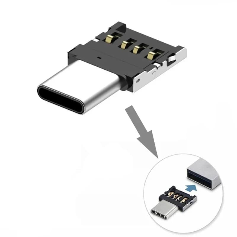1-5 Pezzi Adattatore Universale Type-C Micro USB a USB 2.0 OTG per Smartphone, Cavo Adattatore USB2.0 Type C Micro USB OTG