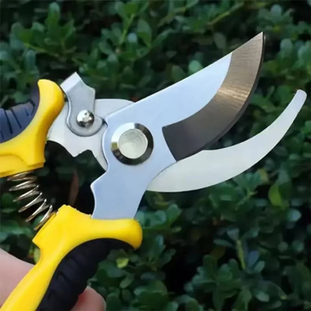 Forbici da giardinaggio con impugnatura ergonomica e lame affilate, cesoie da giardino resistenti per la raccolta di fiori e frutta, strumento per risparmiare fatica.
