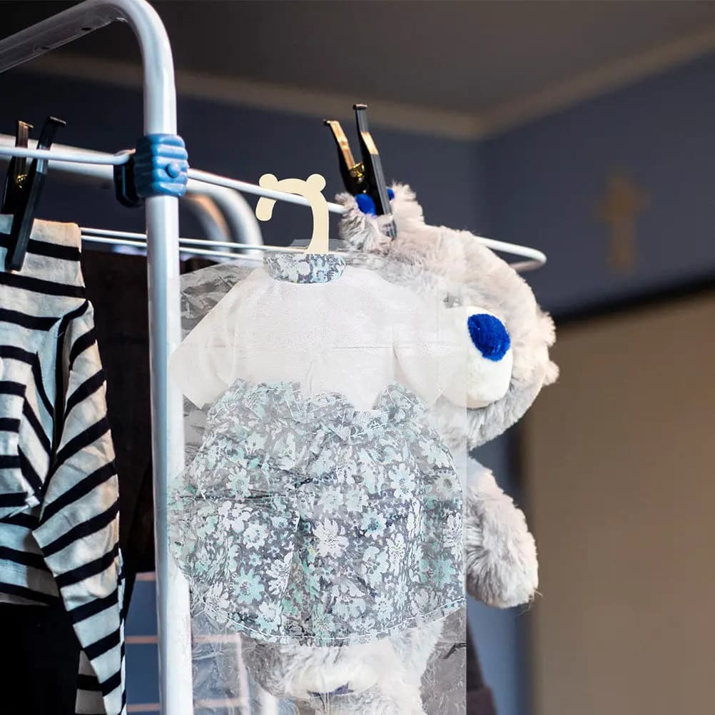40 Pezzi Copriabiti in Plastica Spessa, Sacche per Conservazione Vestiti da Appendere nell'Armadio, Protezione da Polvere per Viaggi