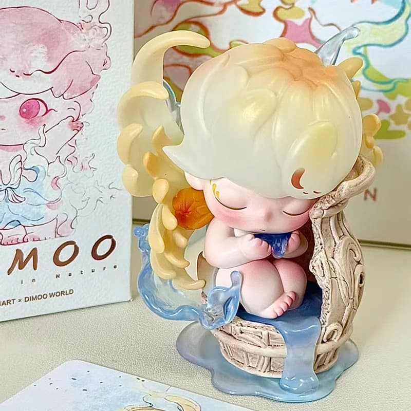 POP MART DIMOO Shapes in Nature Series Blind Box Guess Bag Mystery Box Anime Figure Ornament Collection