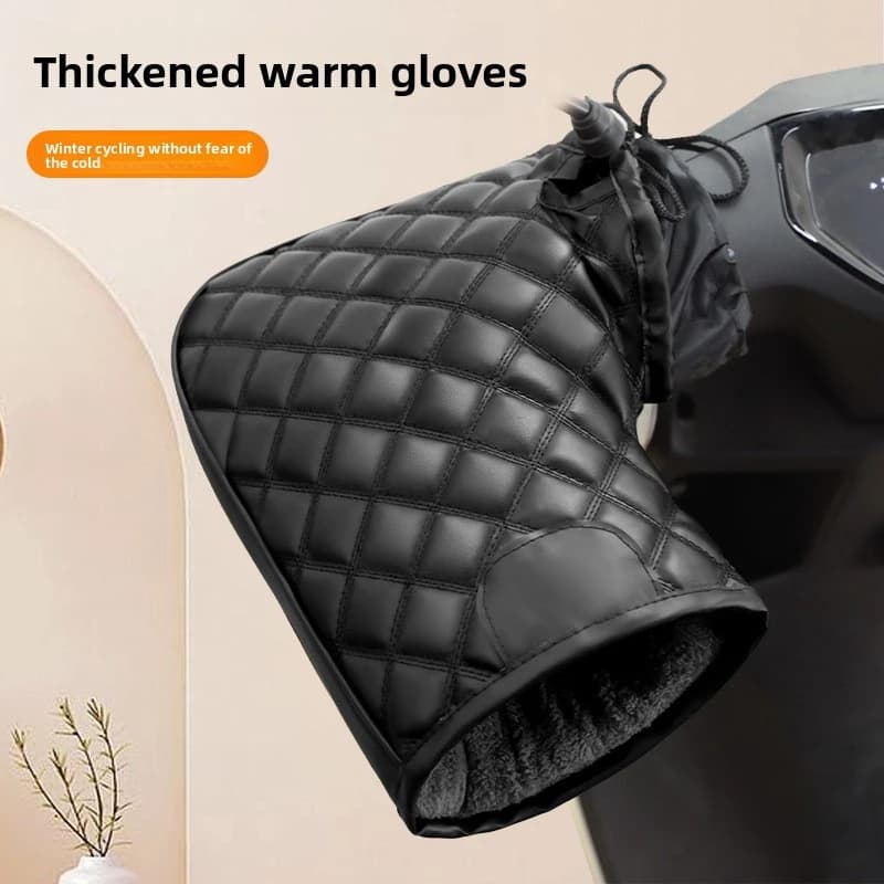 Electric Motorcycle Handle Cover, Winter Warm Electric Scooter Gloves, Waterproof And Windproof With Thick Cotton Handle Cover